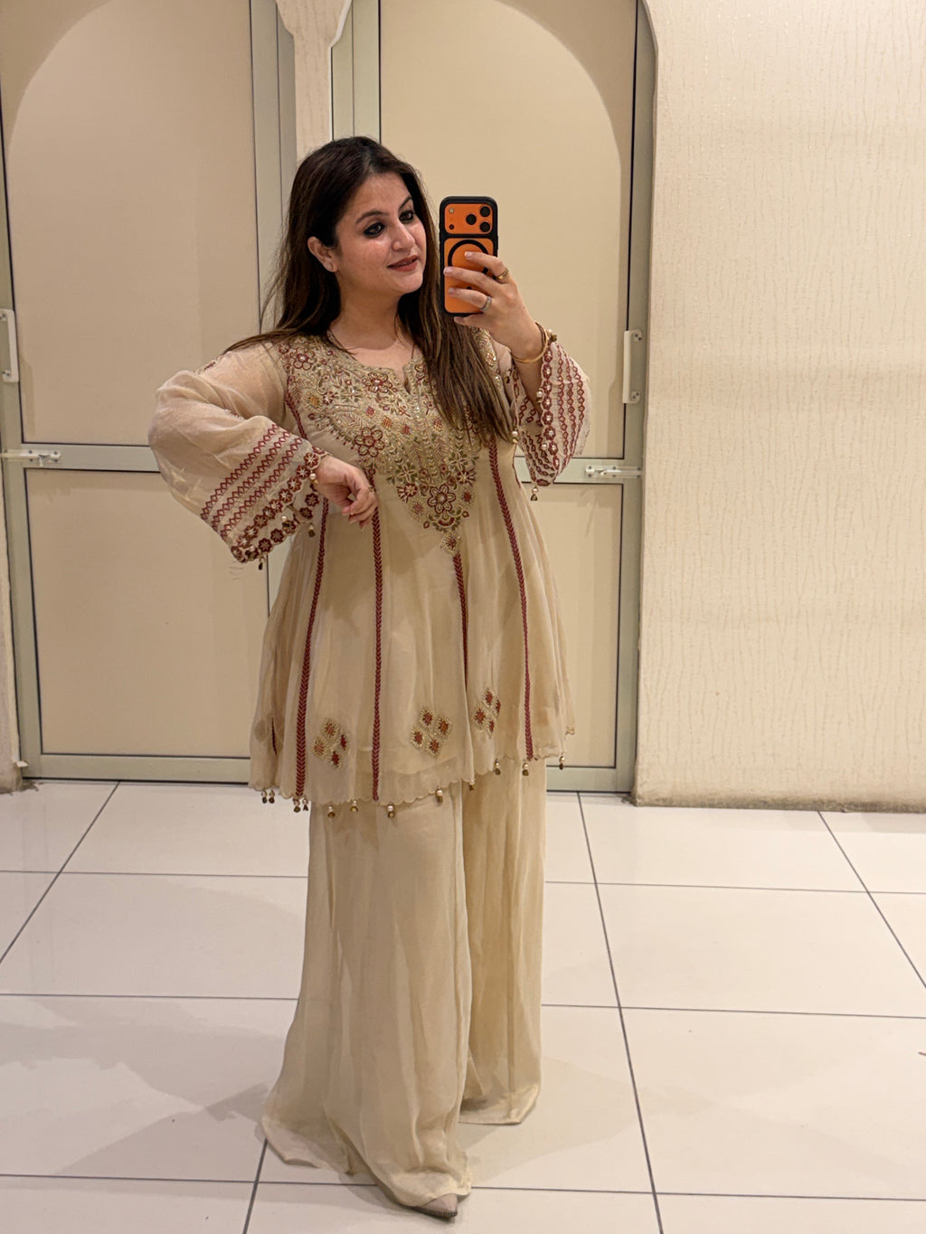 Premium Heavy Embroidered Dress Set (Free Size up to XL)