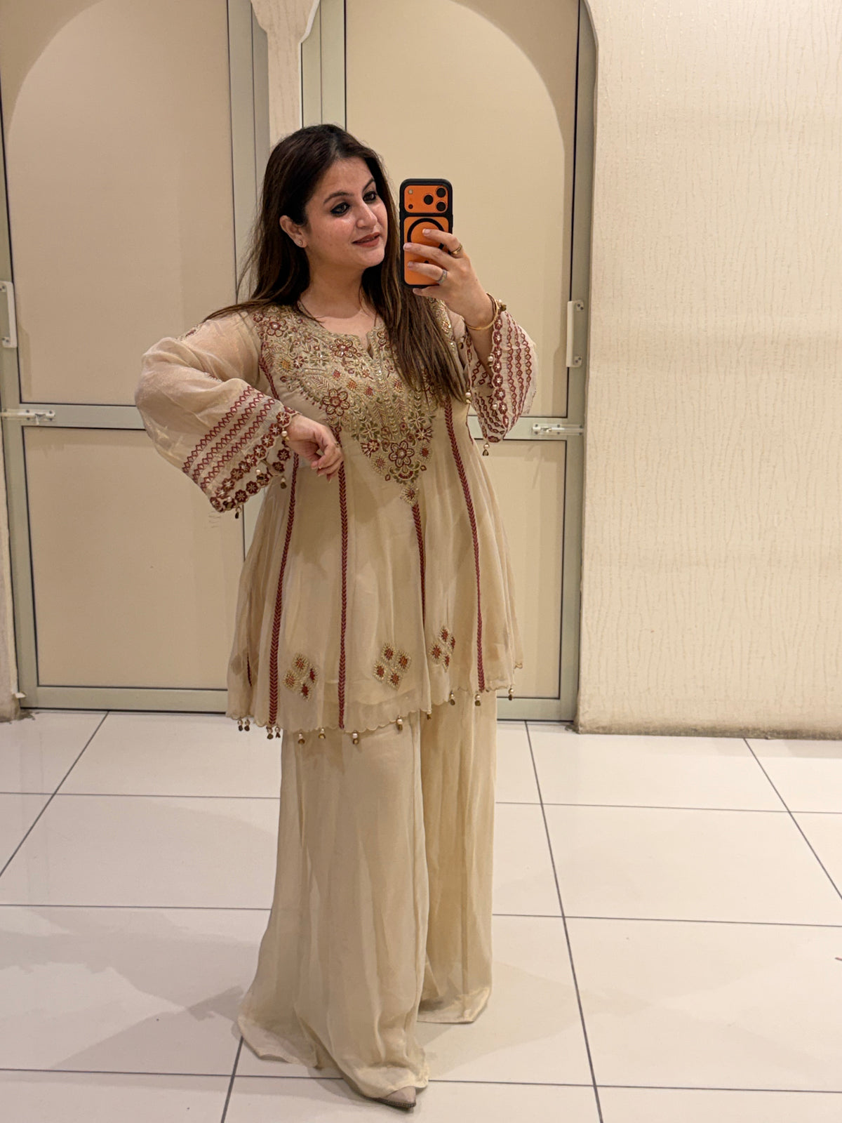 Premium Heavy Embroidered Dress Set (Free Size up to XL)