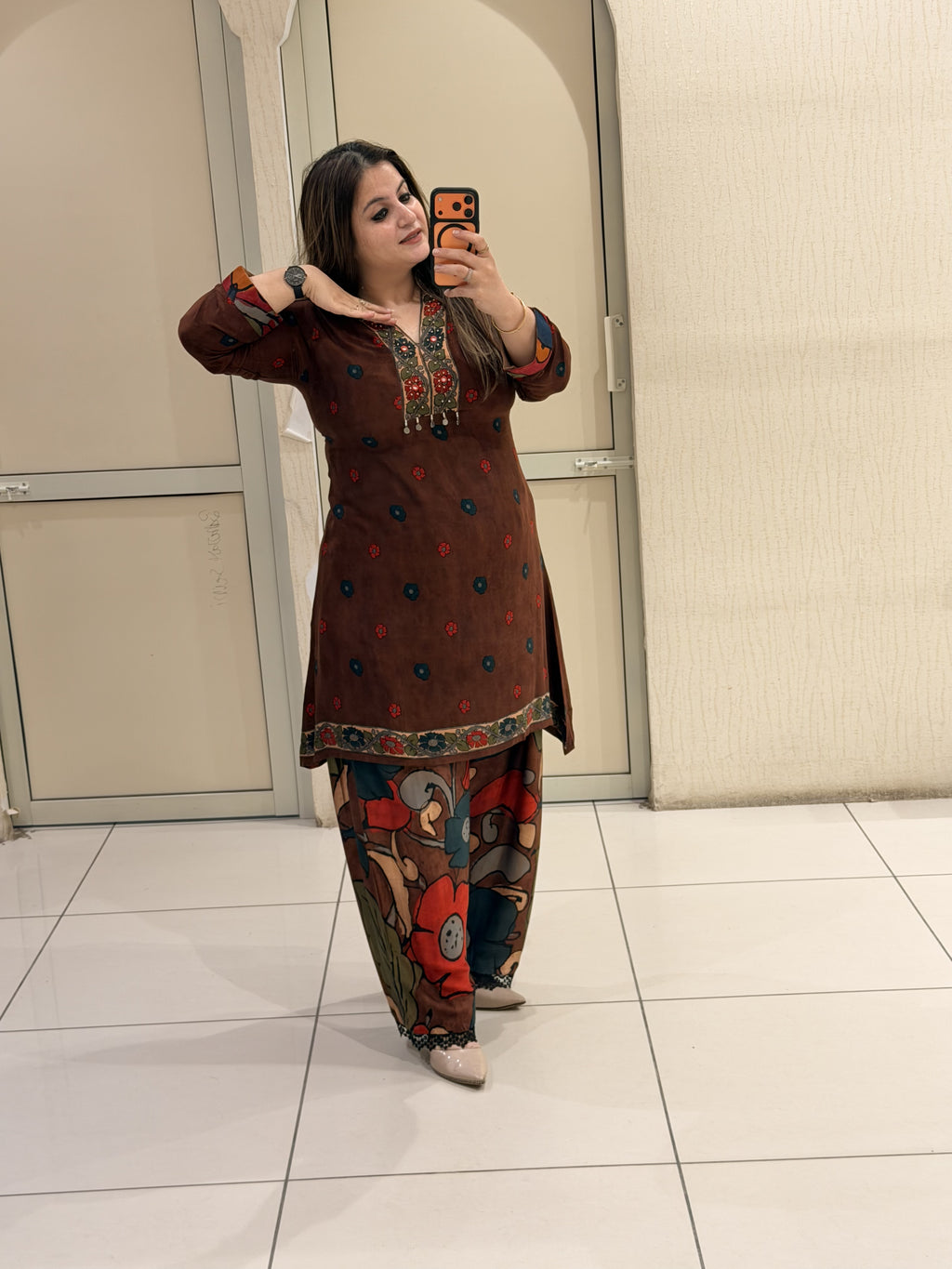 Gajji Fabric Farsi Salwar Suit Set (L–3XL)