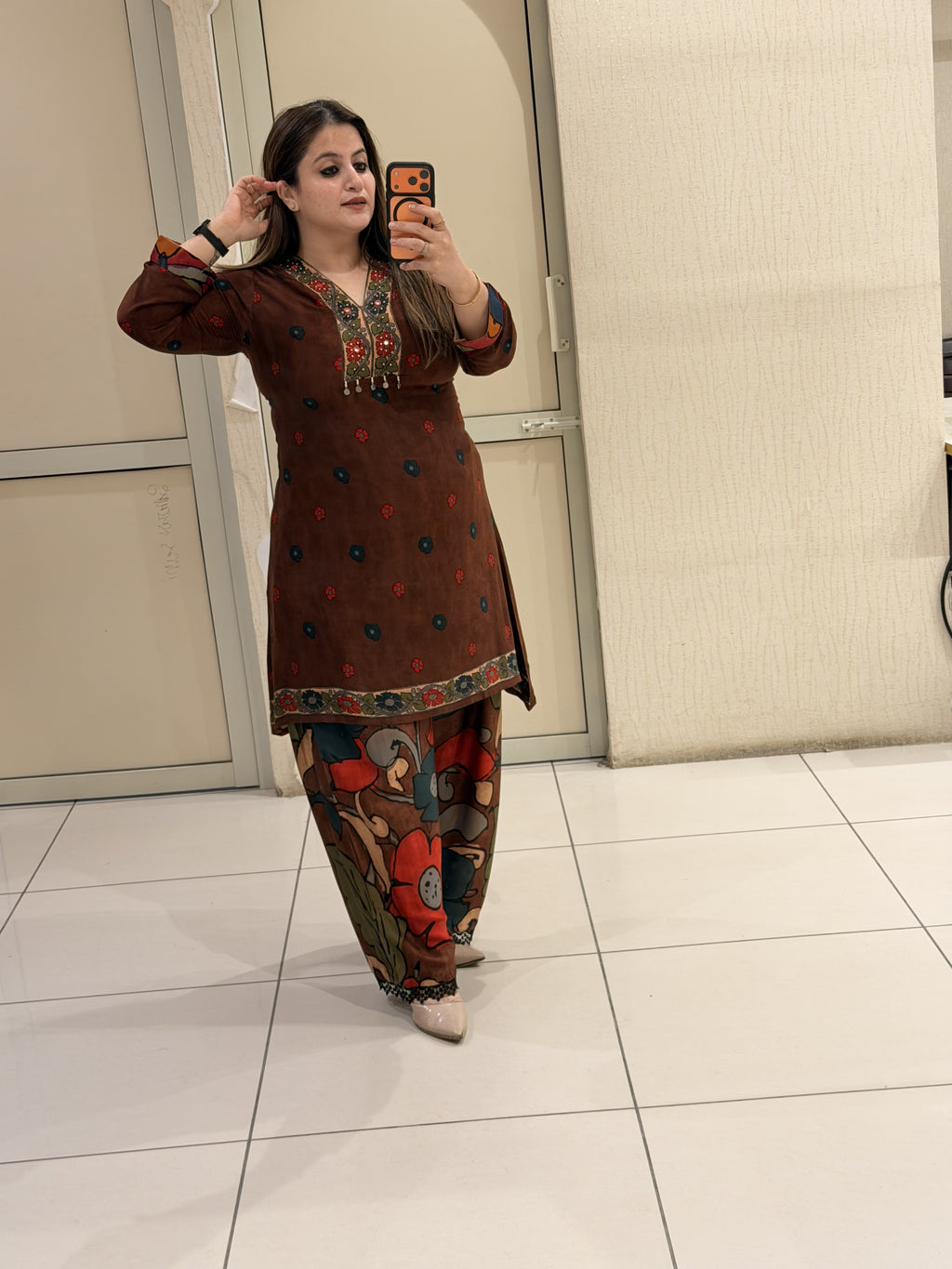 Gajji Fabric Farsi Salwar Suit Set (L–3XL)