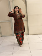Gajji Fabric Farsi Salwar Suit Set (L–3XL)