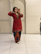 Gajji Fabric Farsi Salwar Suit Set (L–3XL)