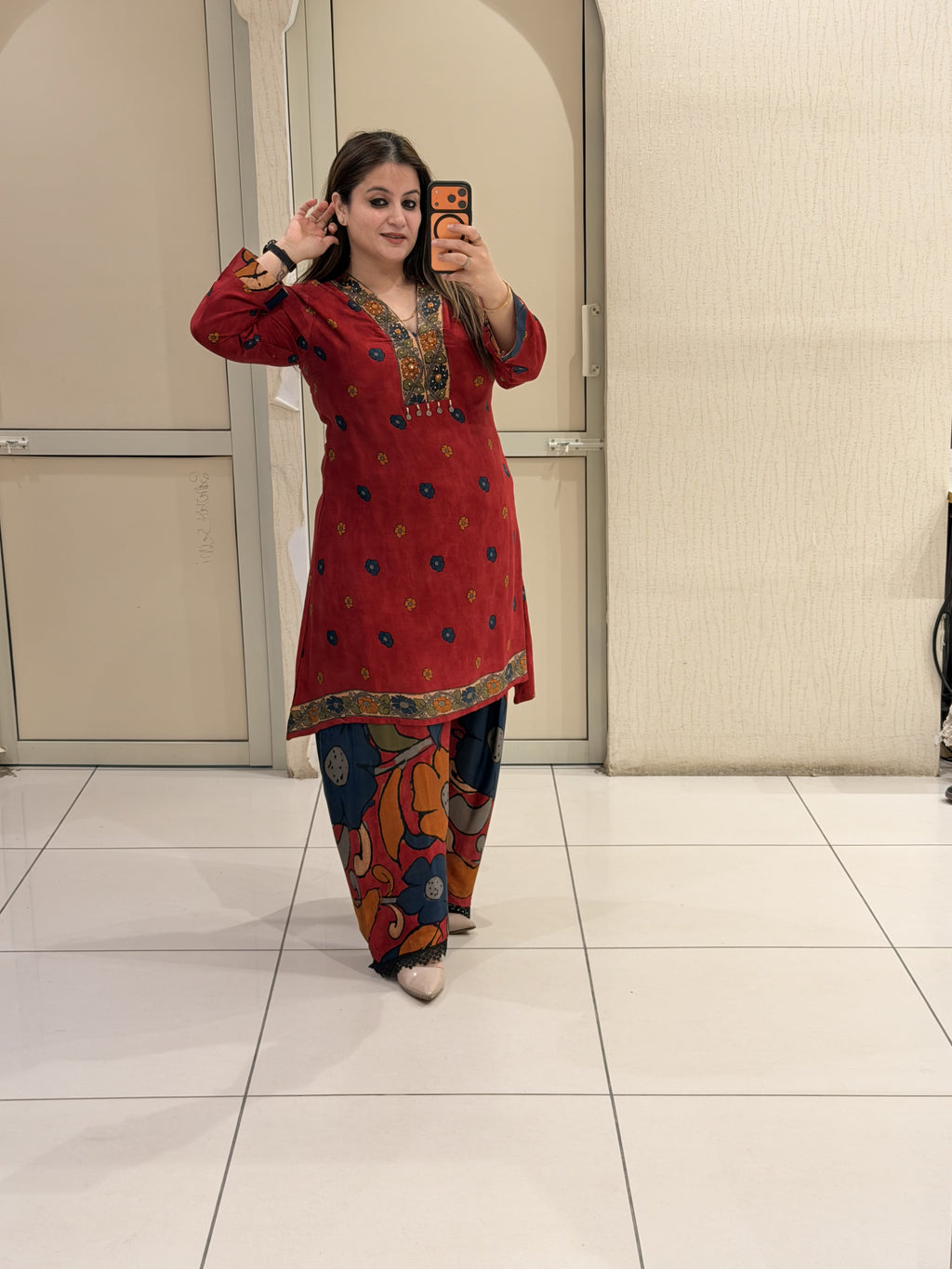 Gajji Fabric Farsi Salwar Suit Set (L–3XL)
