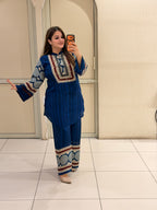 Blue Printed Coord Set (M–XXL)