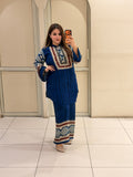 Blue Printed Coord Set (M–XXL)