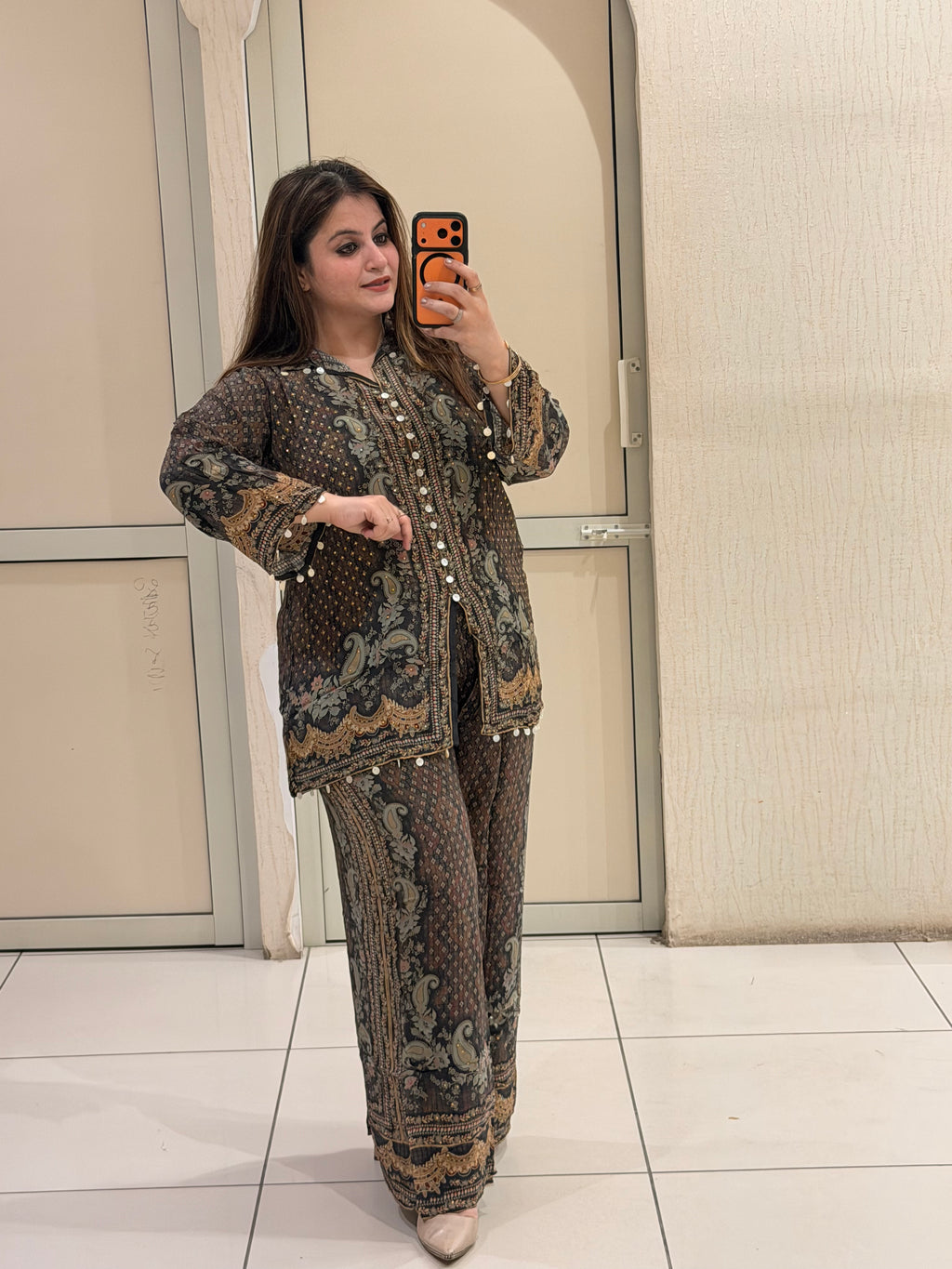 Brown Printed Coord Set (M–XXL)