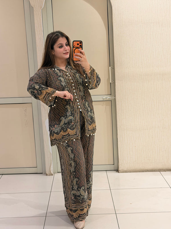 Brown Printed Coord Set (M–XXL)