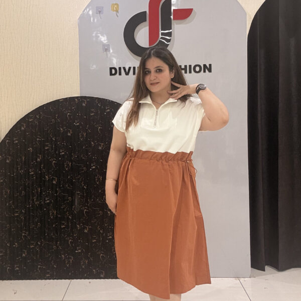 Elegant Gathered Waist Midi Skirt