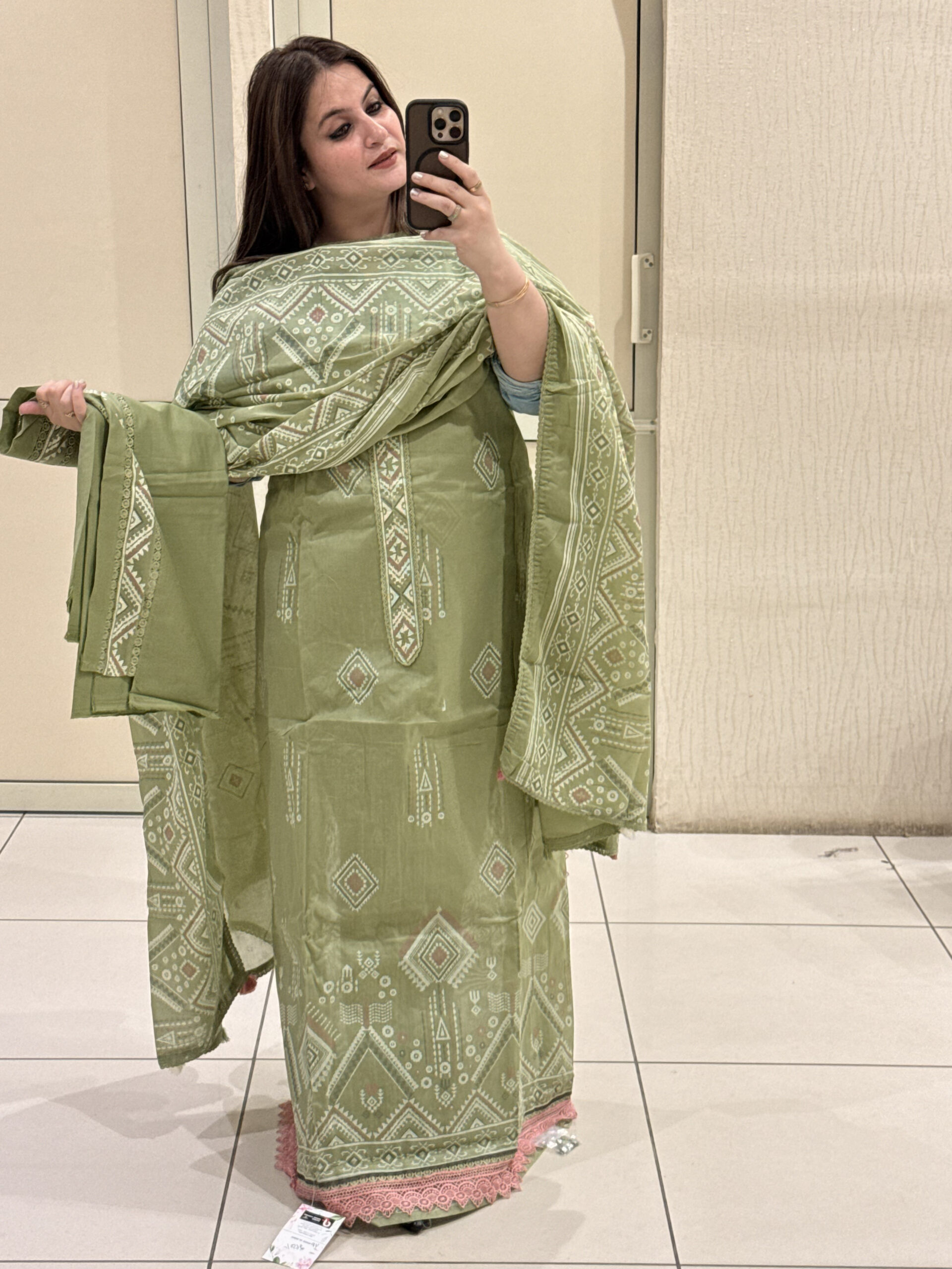 Branded Unstitched Cotton Suit Set – 3 Colors - Image 4