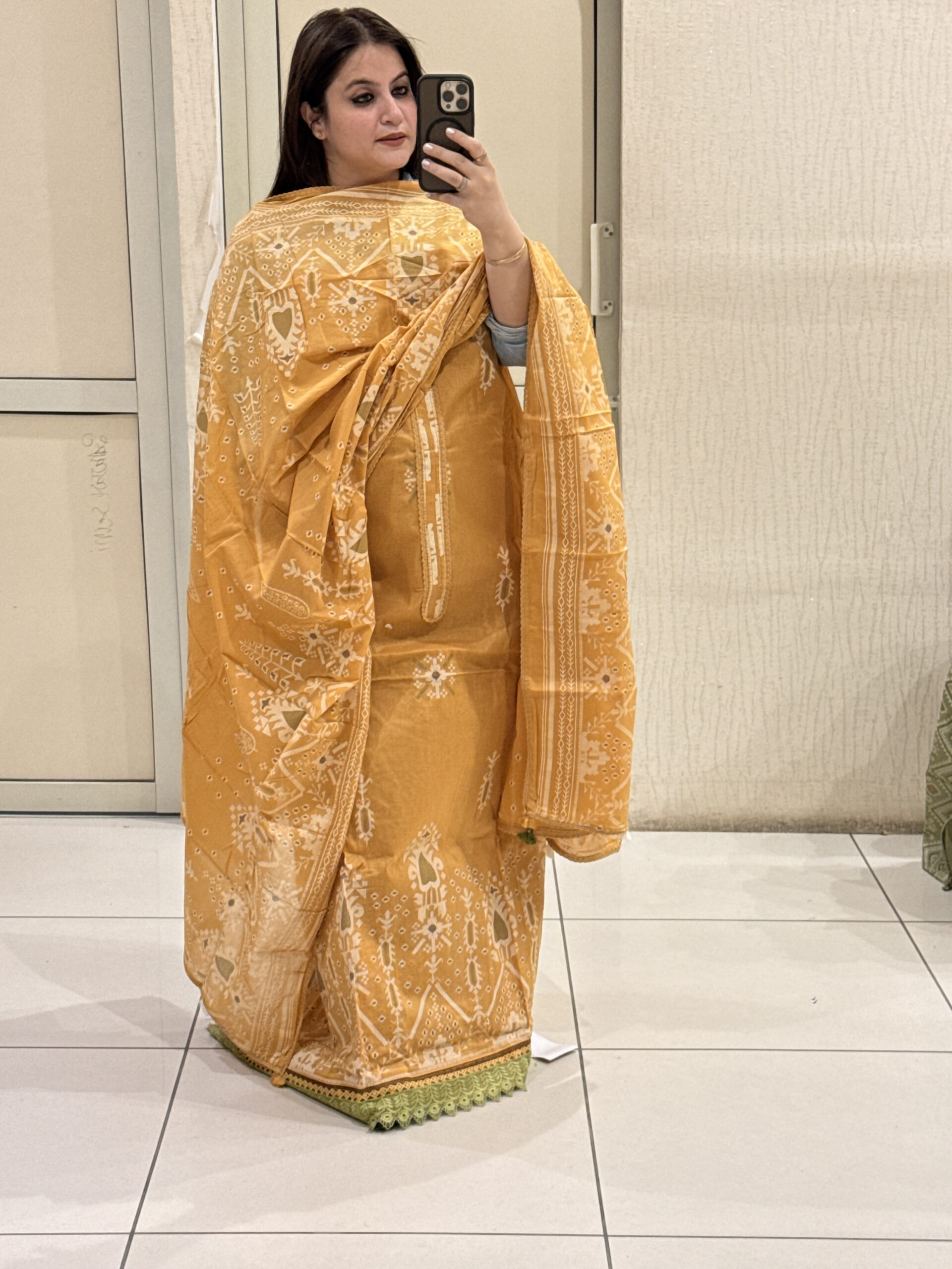 Branded Unstitched Cotton Suit Set – 3 Colors - Image 8